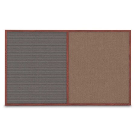 United Visual Products Enclosed Corkboard, 1 Door, 18"x24", 4" Fra, UV3400-WHITE-CORK UV3400-WHITE-CORK